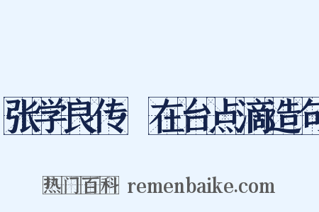 张学良传·在台点滴造句是什么意思的图片